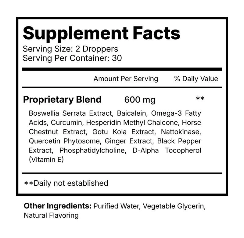 Lymph Tonic supplement facts
